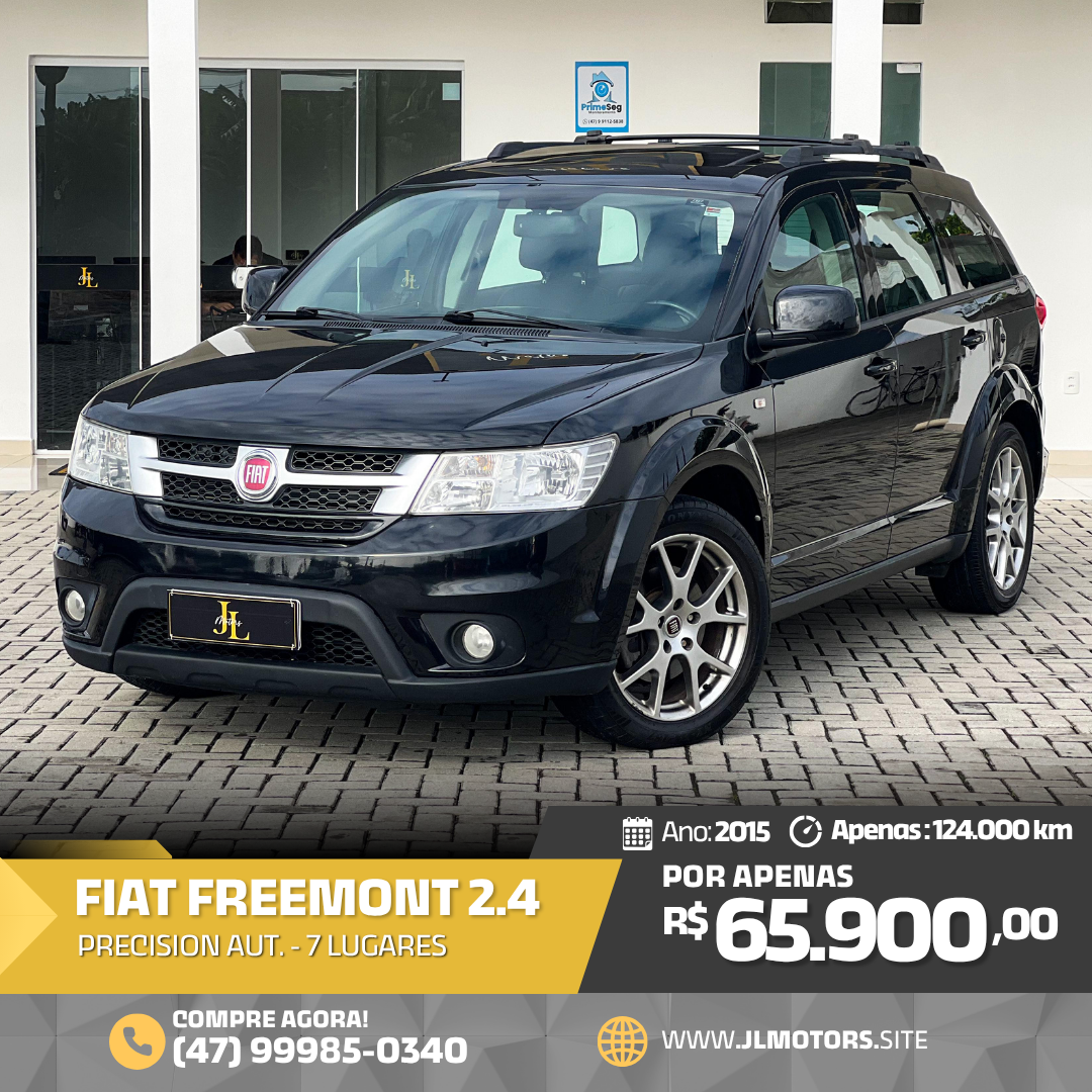 FIAT FREEMONT 2.4 PRECISION AUT. 2015 – 7 LUGARES E TETO SOLAR